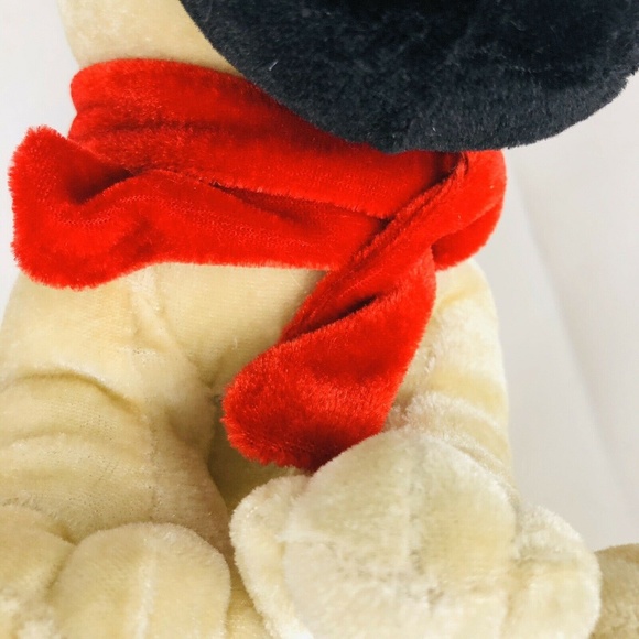 Ideal Toys Plush Boxer Stuffed Dog Christmas Santa Hat 9" Gift Puppy Holiday 17' - Picture 7 of 8